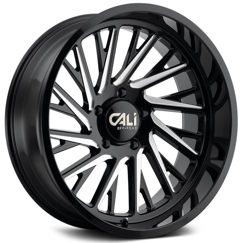 Cali Off-Road Purge 9114  Wheels Gloss Black w/ Milled Spokes