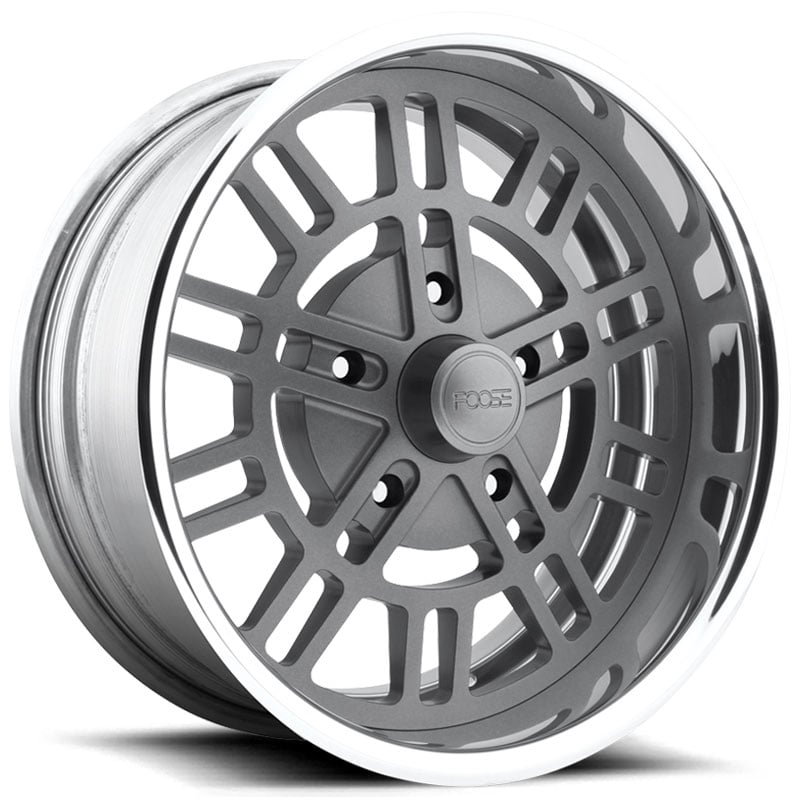 Foose Shelby F218  Wheels Anthracite w/ Polished Lip