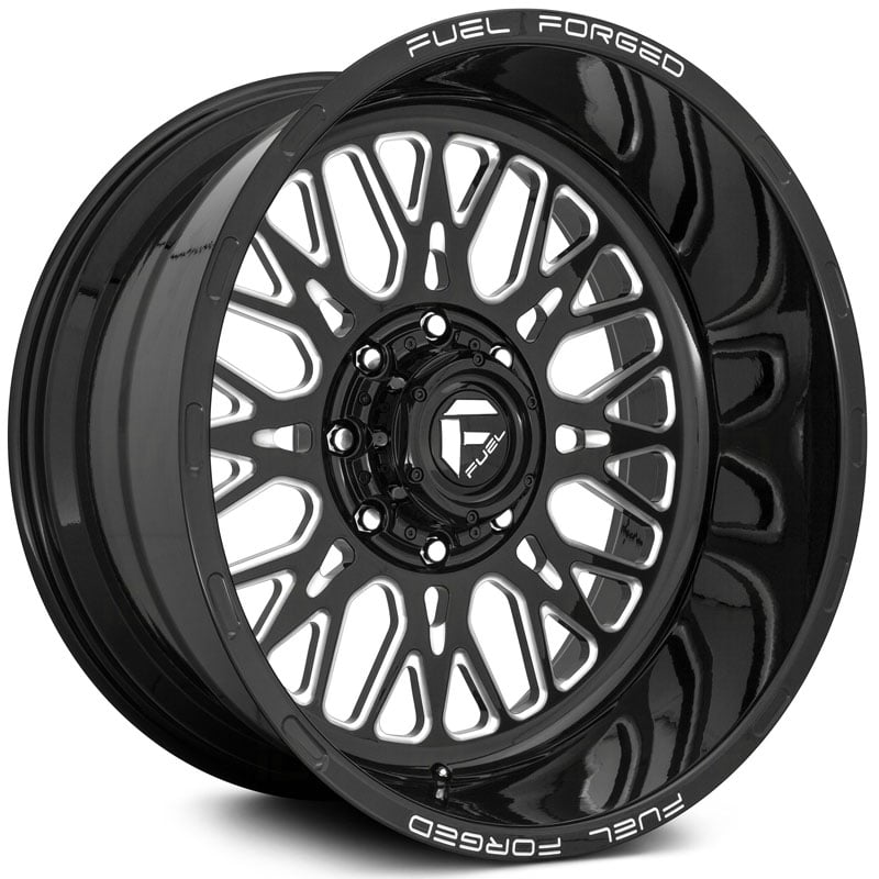 Fuel Forged FF104  Wheels Gloss Black Milled