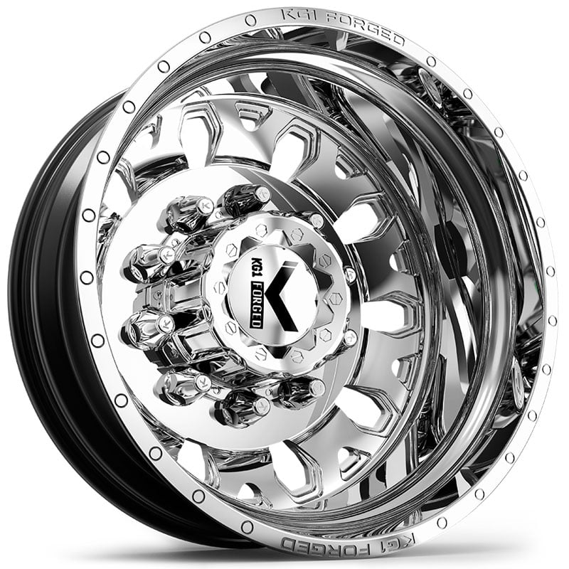 KG1 Forged KD002 Honor Dually Rear  Wheels Polished