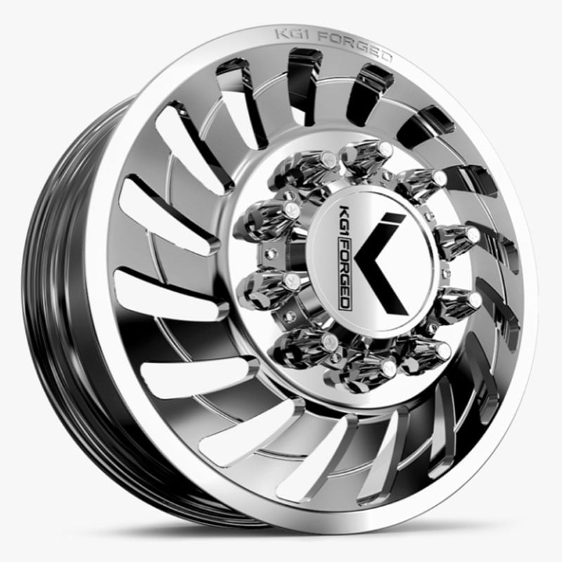 KG1 Forged KD005 Razor Dually Front  Wheels Polished