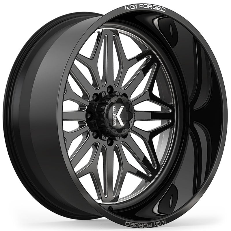 KG1 Forged KF014 Snow Gloss Black Machined