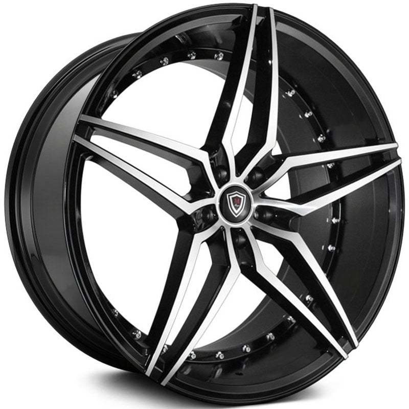 18x9 Marquee Luxury M3259 Gloss Black Machined MID