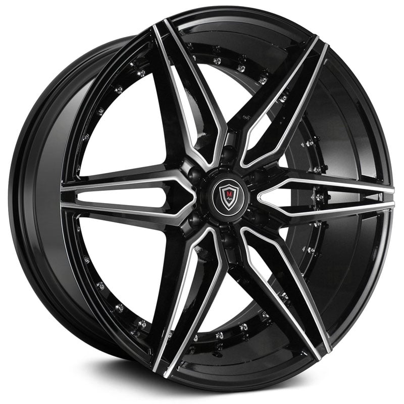 Marquee Luxury M3259B  Wheels Gloss Black Milled