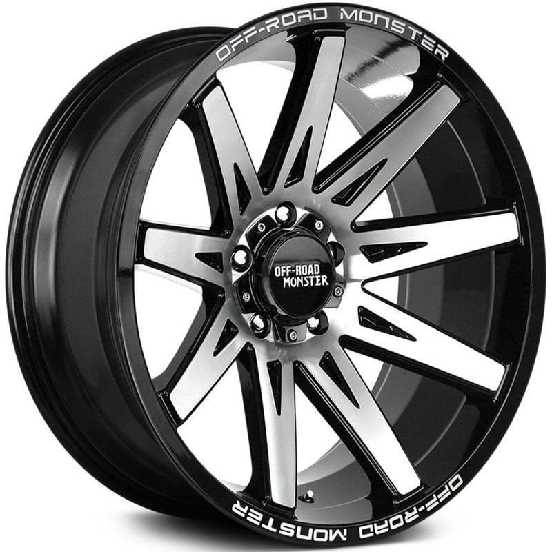 Off-Road Monster M25  Wheels Gloss Black Machined