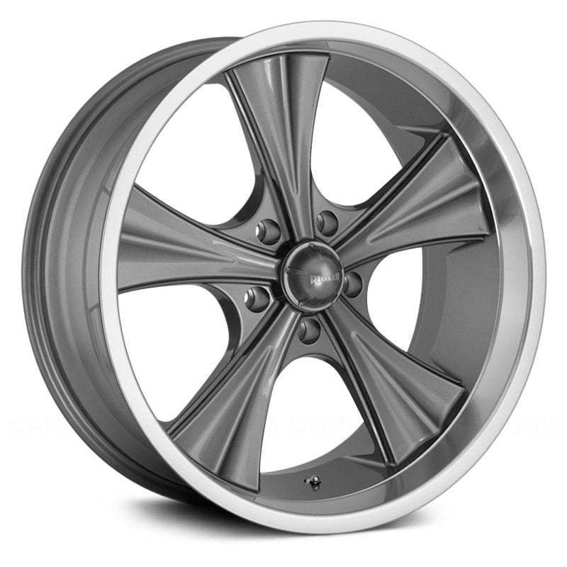 20x8.5 Ridler Style 651 Grey w/ Machined Lip RWD