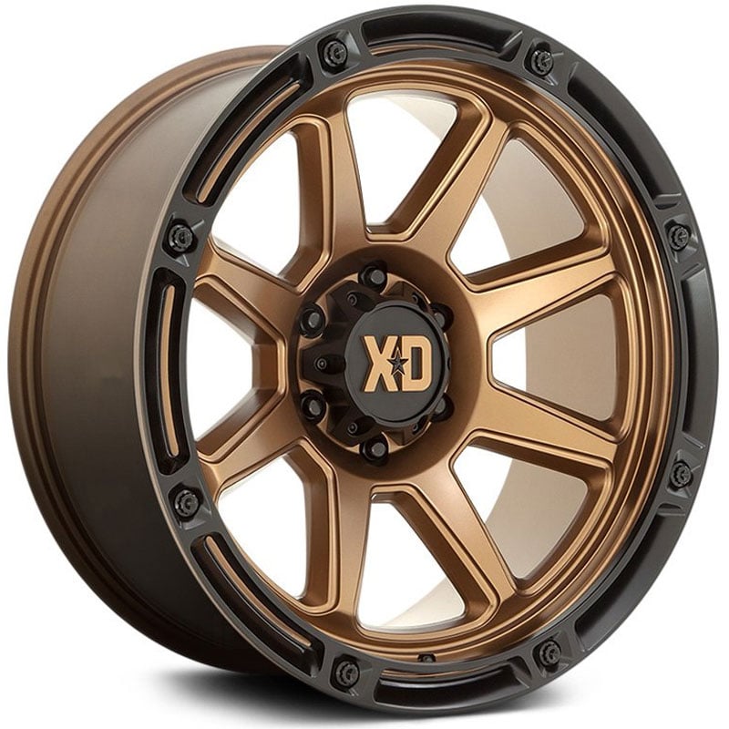 XD Series XD863 Titan  Wheels Matte Bronze w/ Black Lip