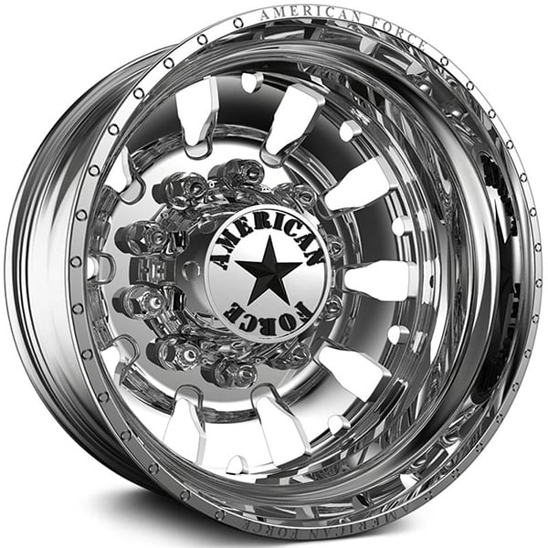 22.5x8.25 American Force Dually Brute Polished REV