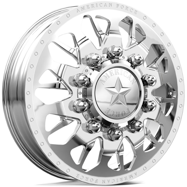 22.5x8.25 American Force Dually N10 Commander Polished HPO