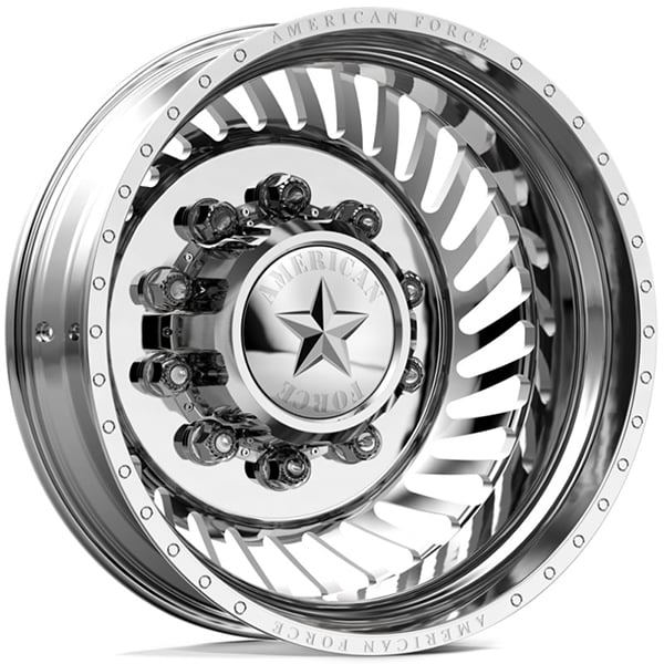 22.5x8.25 American Force Dually N17 Vader DRW Polished REV