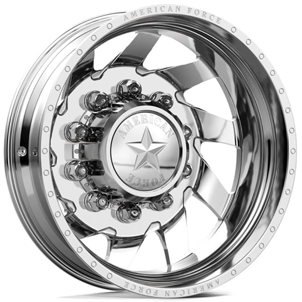 American Force Dually Tempest  Wheels Polished Rear
