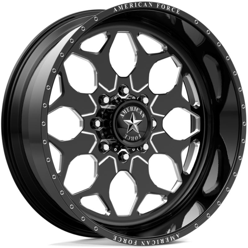 20x12 American Force N01 Terra SS5 Black w/ Milled Accents REV