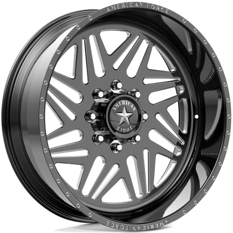 American Force N03 Hydra SS5  Wheels Black w/ Milled Accents