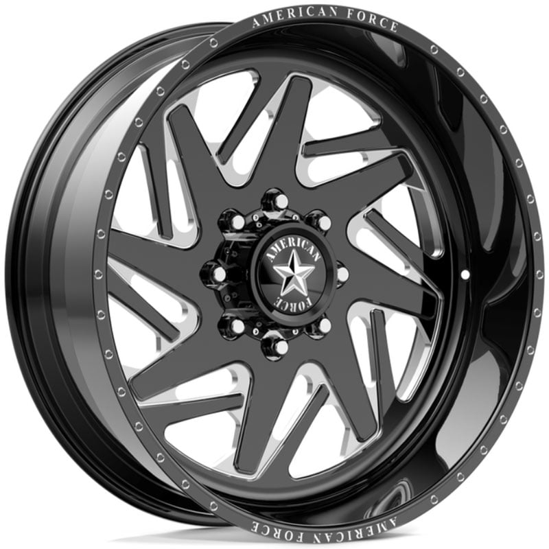 American Force N04 Revolt SS5  Wheels Black w/ Milled Accents