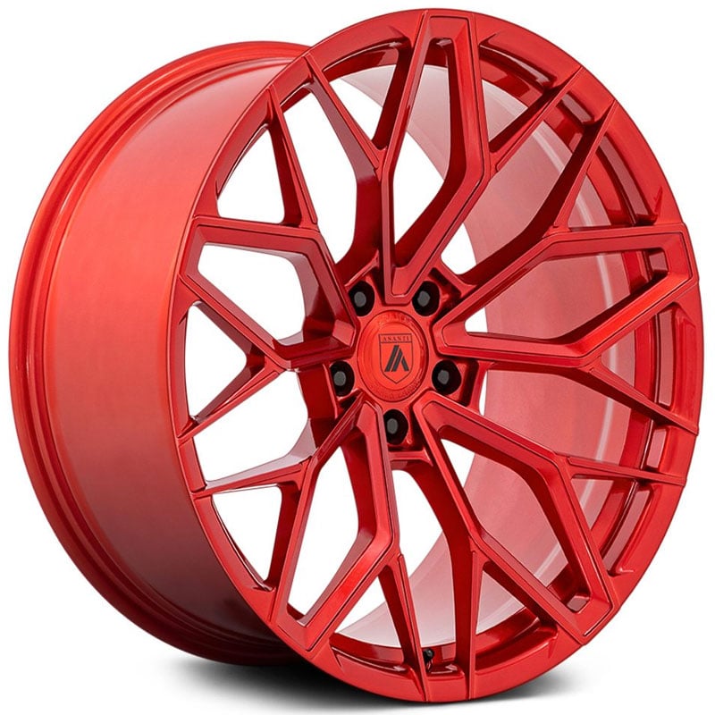Asanti Black Label ABL-39 Mogul  Wheels Candy Red