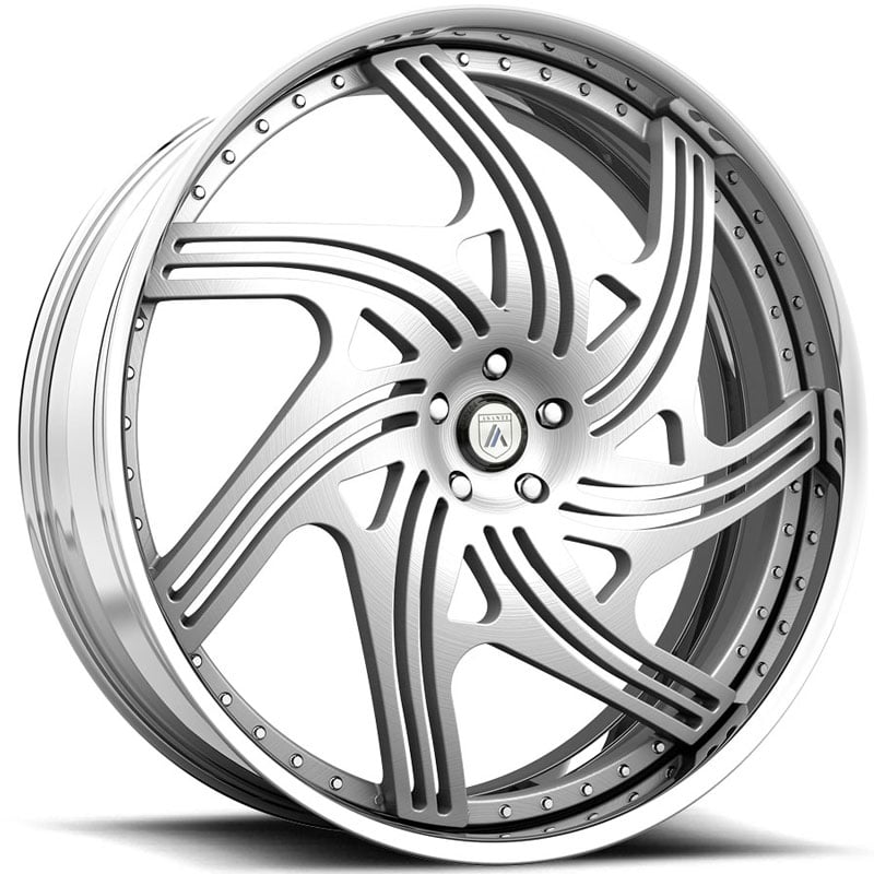 24x10 Asanti Forged AF859 3PC Brushed MID