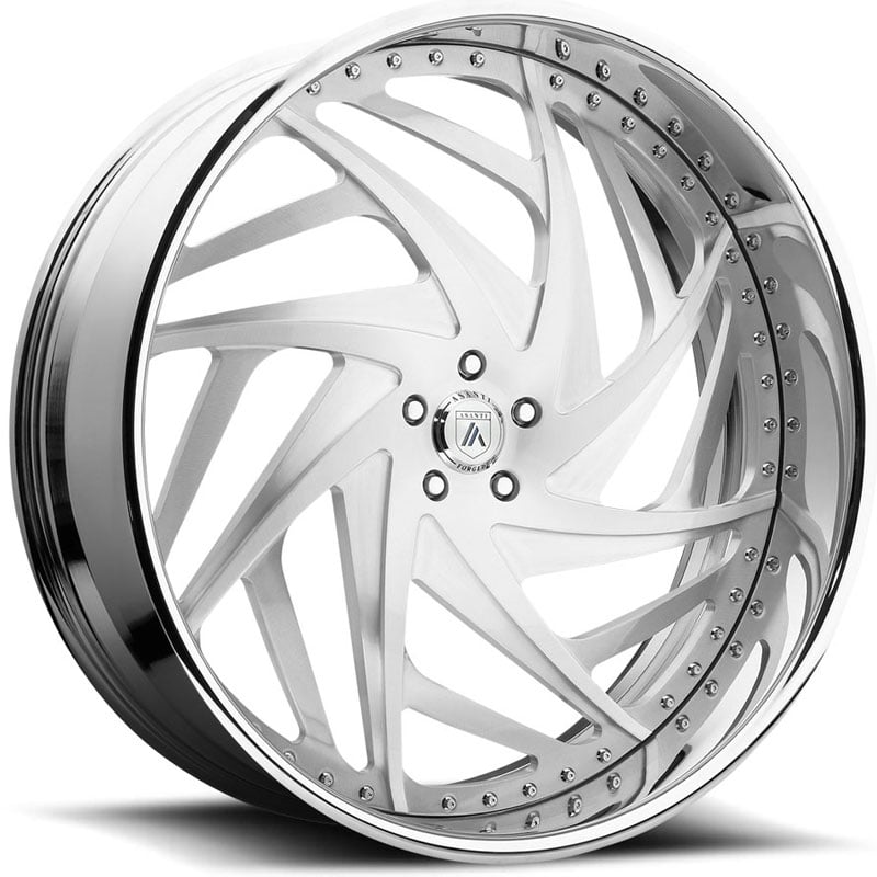 22x9 Asanti Forged AF863 3PC Brushed MID