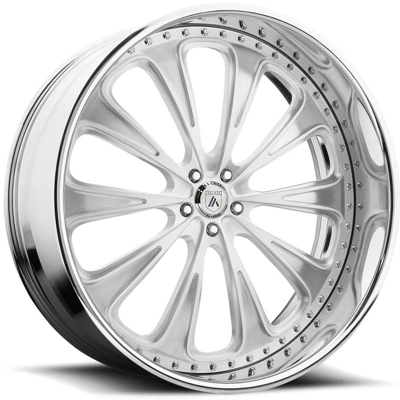 20x10 Asanti Forged AF867 3PC Brushed MID