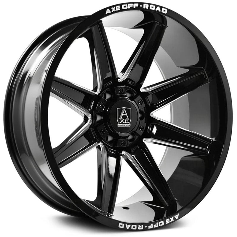Axe Artemis  Wheels Gloss Black Milled Accents