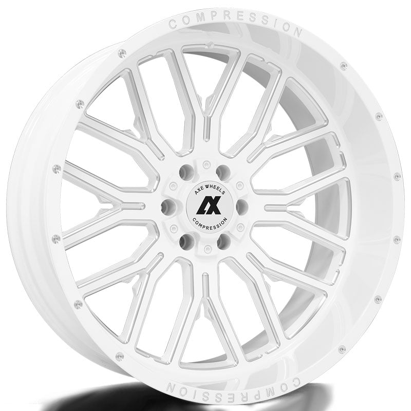 Axe AX6.3  Wheels Gloss White Milled