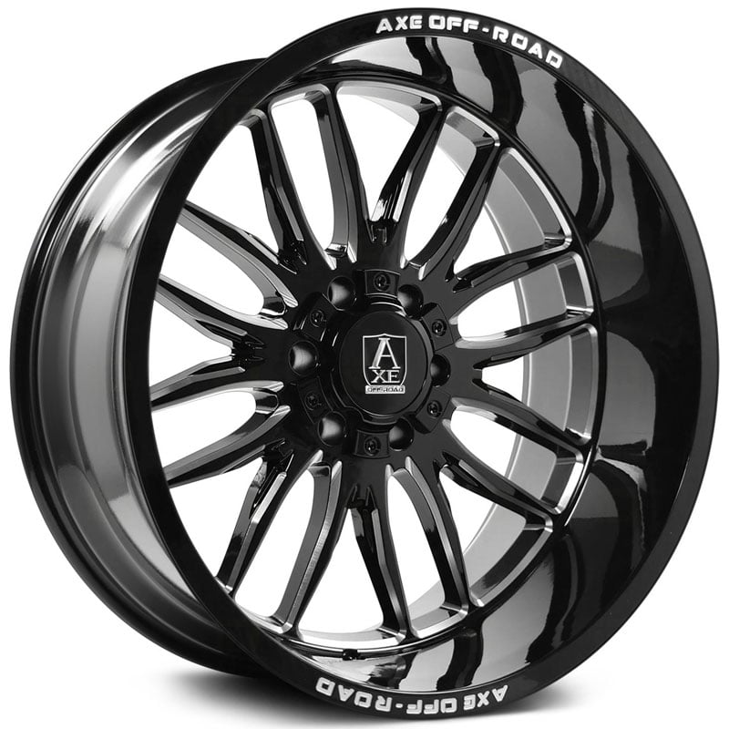 Axe Hades  Wheels Gloss Black Milled Accents