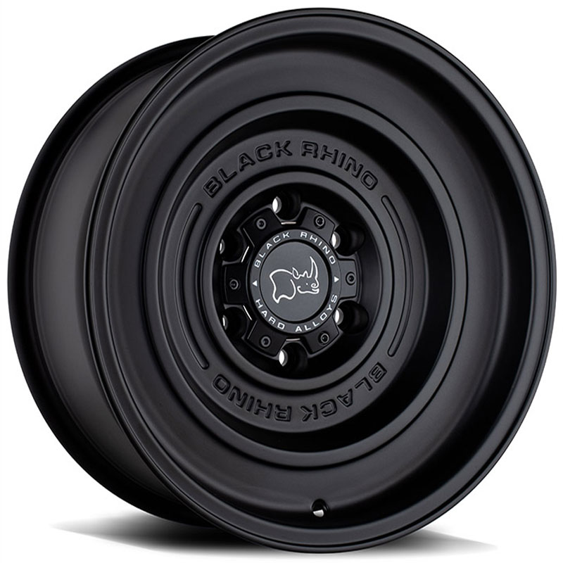 17x9.5 Black Rhino Solid Matte Black REV