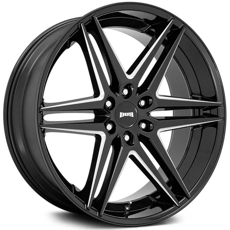 Dub S267 Dirty Dog  Wheels Glossy Black Milled