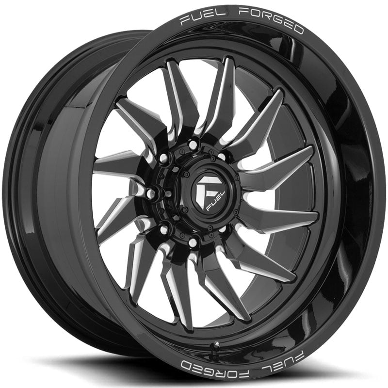Fuel Forged FFC107  Wheels Gloss Black Milled
