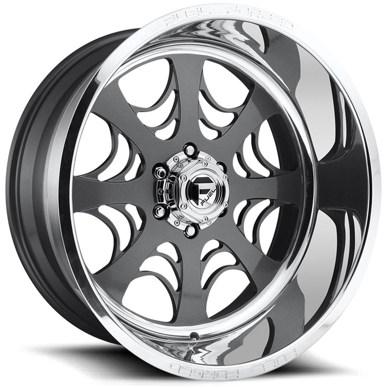 Fuel Forged FFC49  Wheels Anthracite w/ Polished Lip