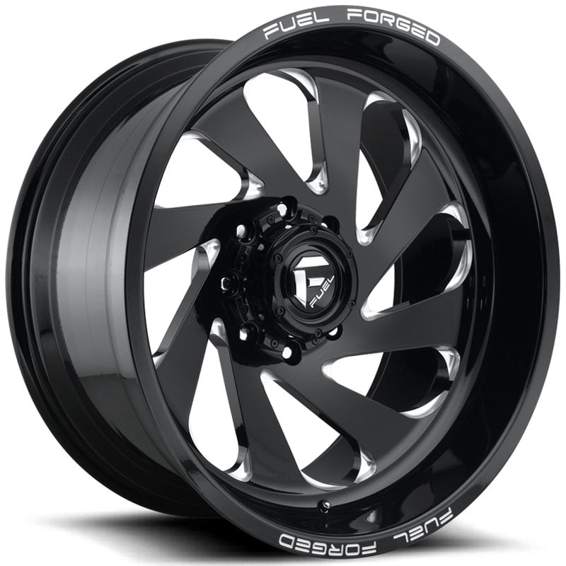 Fuel Forged FFC72  Wheels Gloss Black Milled