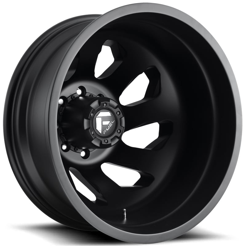 20x8.25 Fuel Forged Dually FF39D Black Milled REV