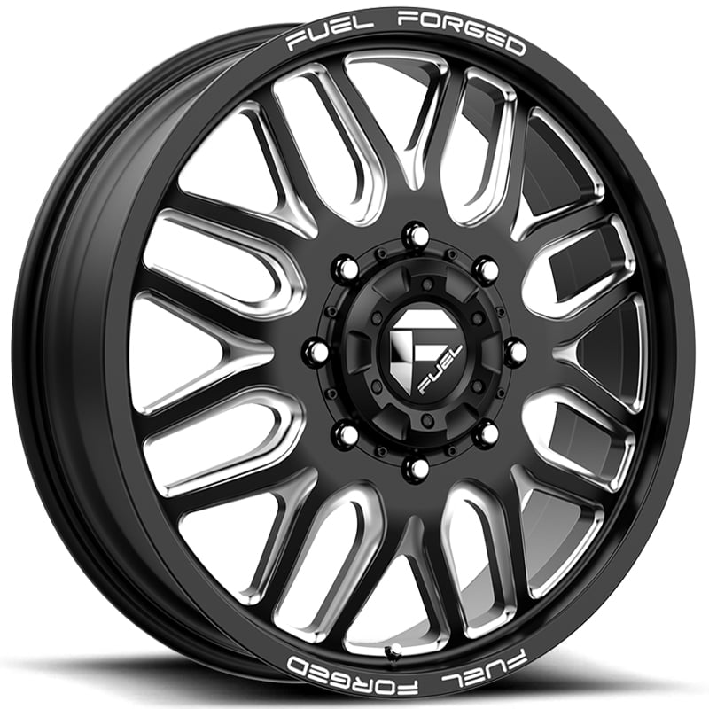22x8.25 Fuel Forged Dually FF66D Black Milled HPO