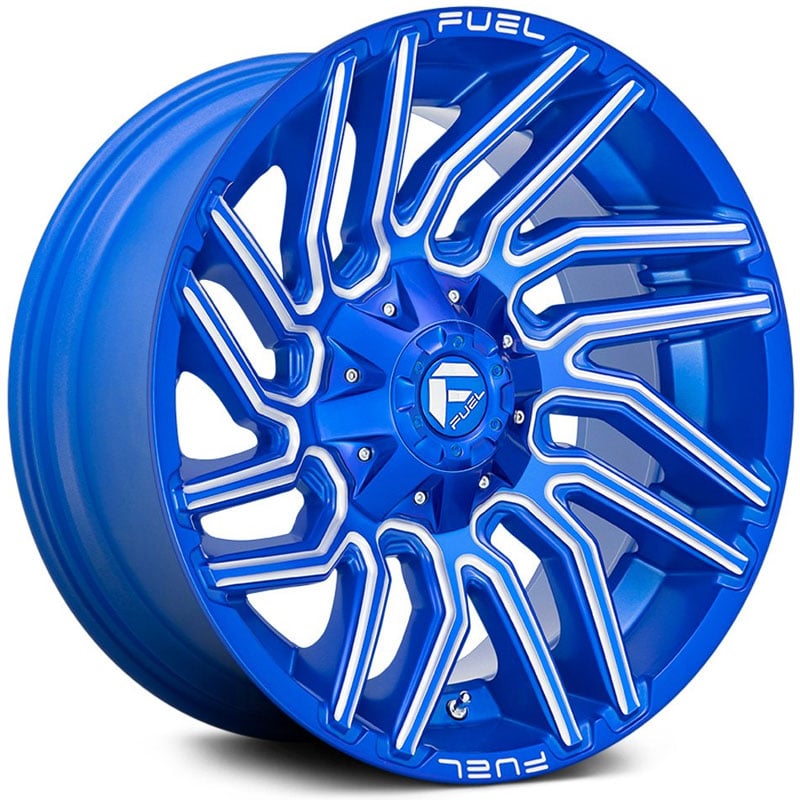 Fuel D774 Typhoon Anodized Blue Milled
