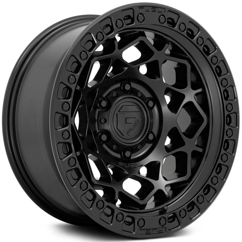 Fuel D786 Unit  Wheels Matte Black w/ Matte Black Ring