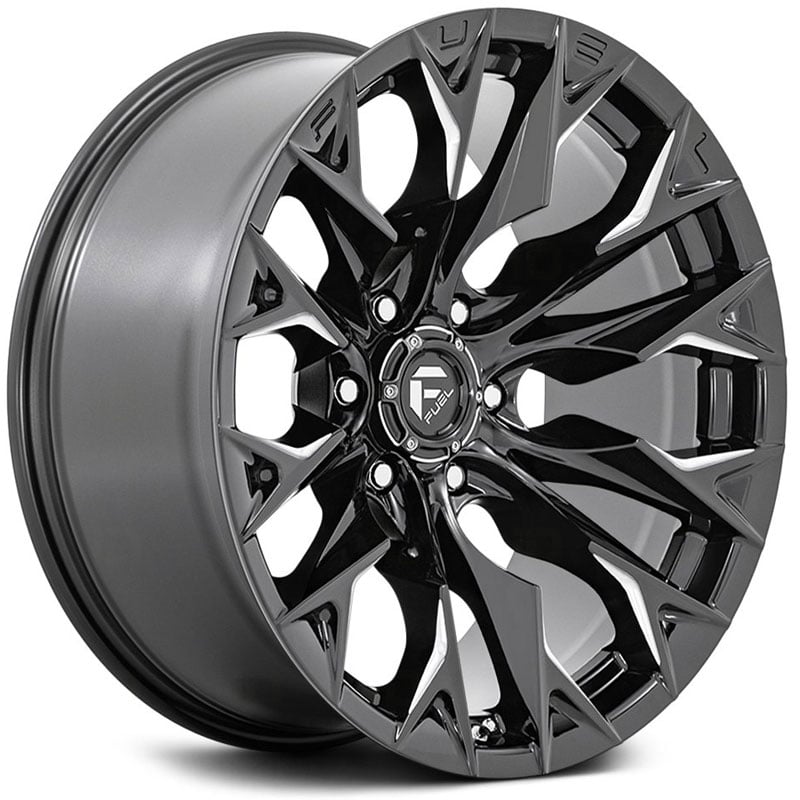 Fuel D803 Flame  Wheels Gloss Black Milled