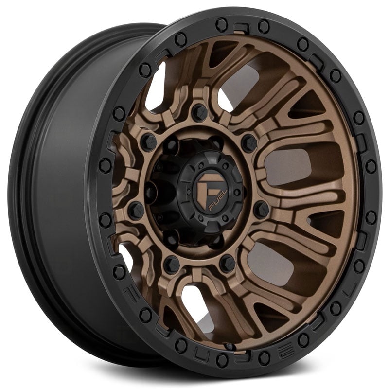 Fuel D826 Traction  Wheels Matte Bronze w/ Black Ring