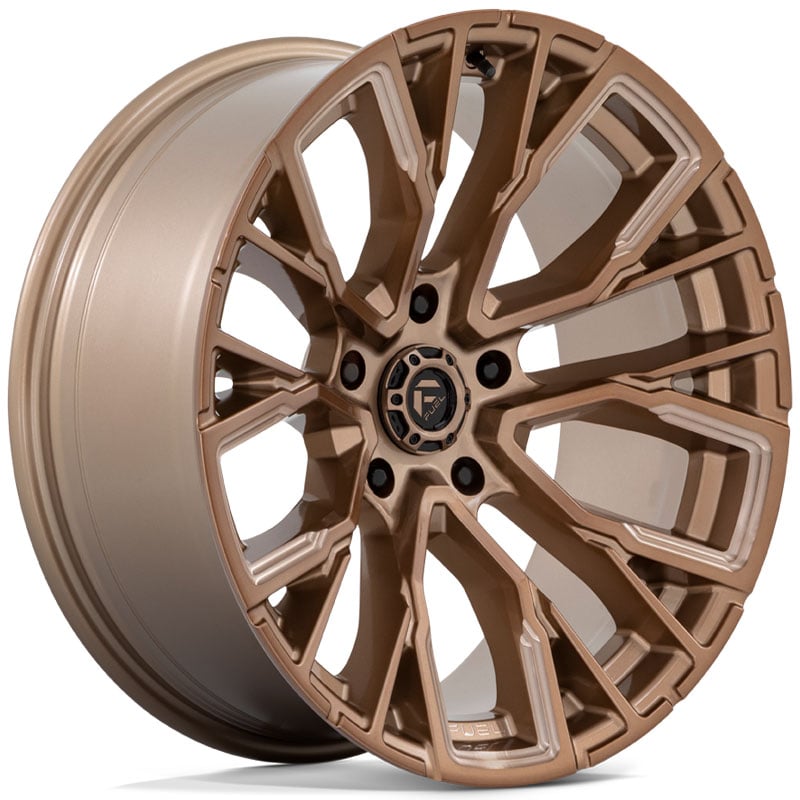Fuel D850 Rebar  Wheels Platinum Bronze Milled