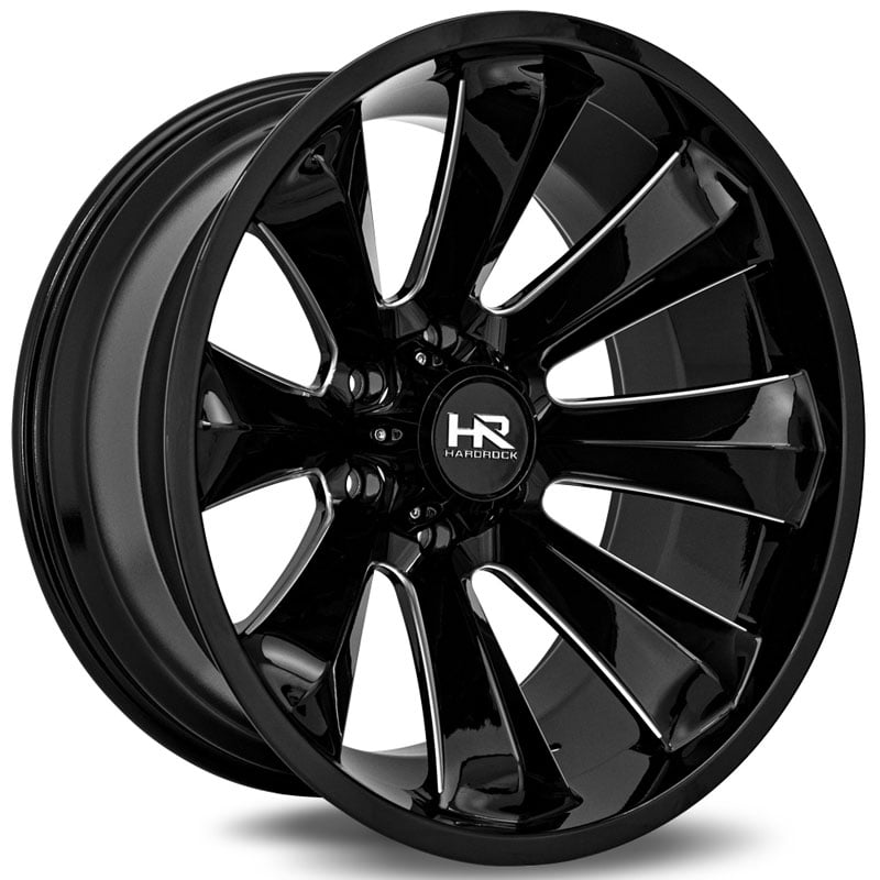 Hardrock Offroad H506 Xplosive Xposed  Wheels Gloss Black Milled