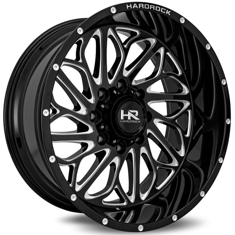Hardrock Offroad H508 Blacktop Xposed  Wheels Gloss Black Milled