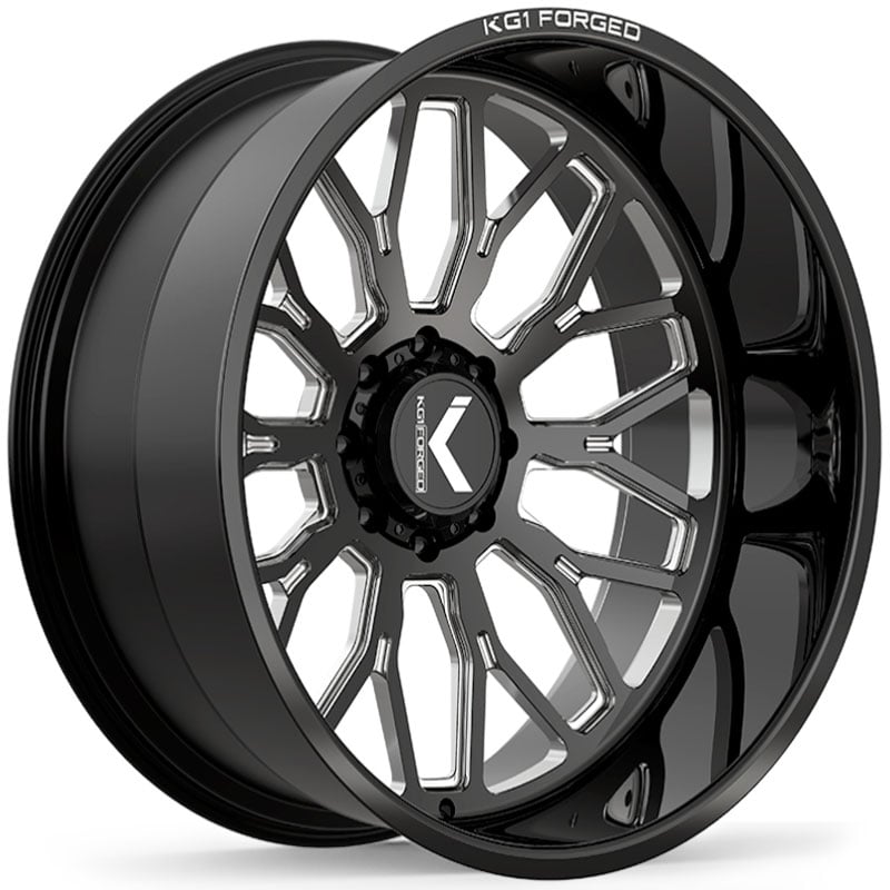 KG1 Forged KC019 Jacked  Wheels Gloss Black Machined