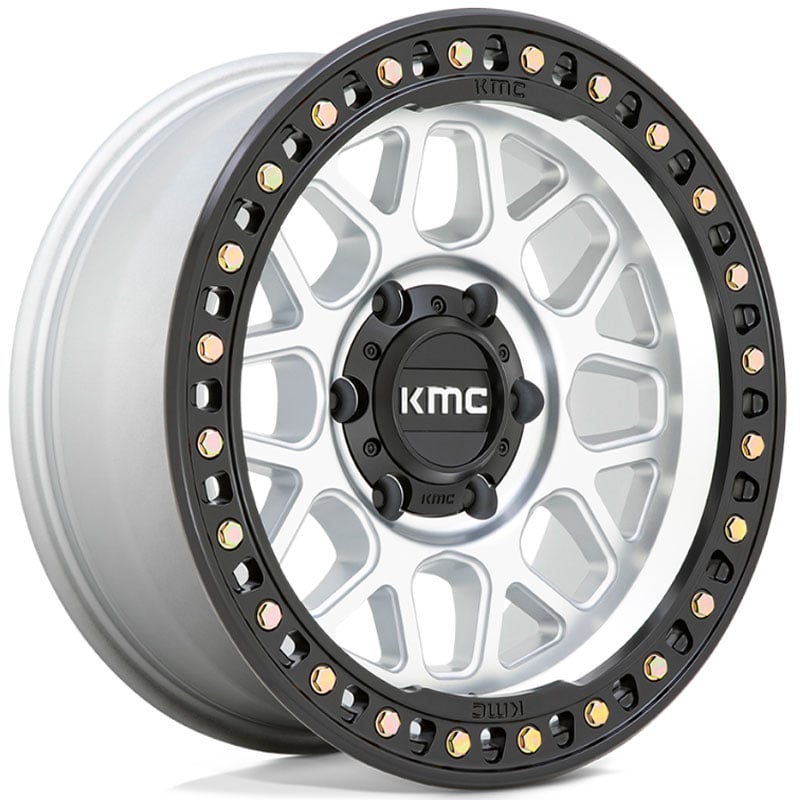 KMC KM549 GRS  Wheels Machined w/ Satin Black Lip