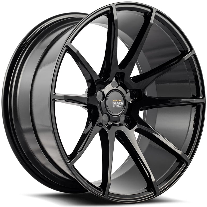 Savini Black Di Forza BM12  Wheels Gloss Black