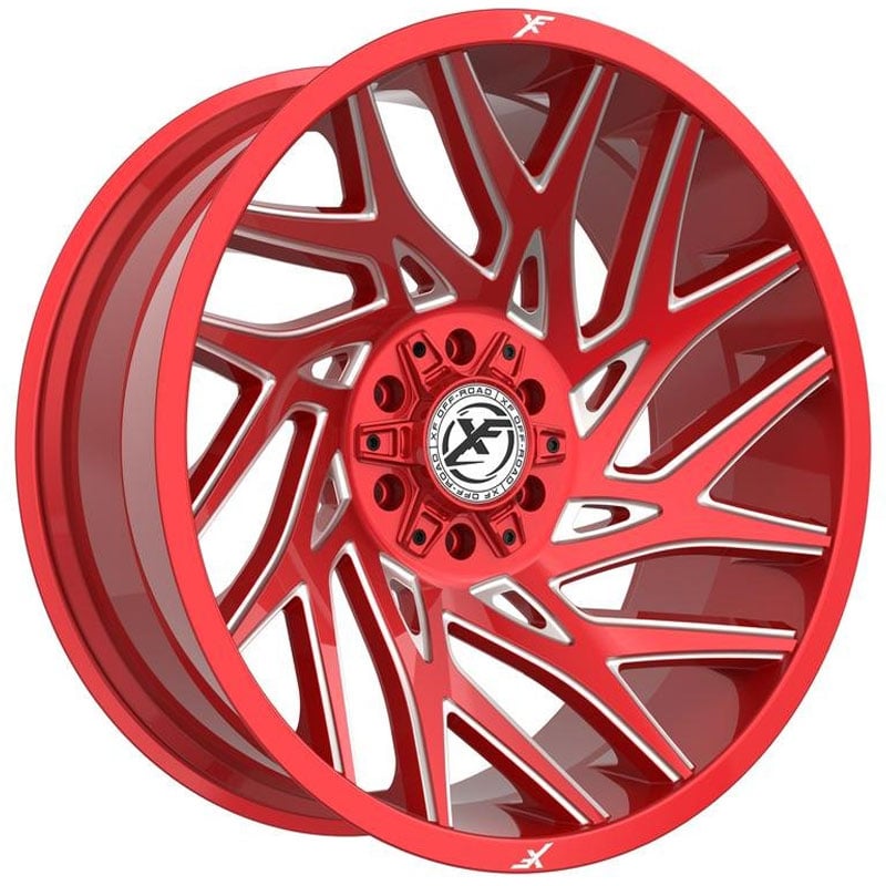 XF Offroad XF-229  Wheels Anodized Red Milled