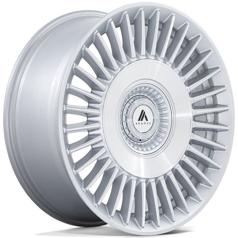 Asanti Black Label ABL-40 Tiara  Wheels Gloss Silver w/ Bright Machined Face