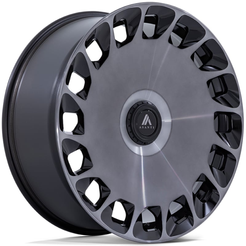Asanti Black Label ABL-45 Aristocrat  Wheels Platinum Machined Face