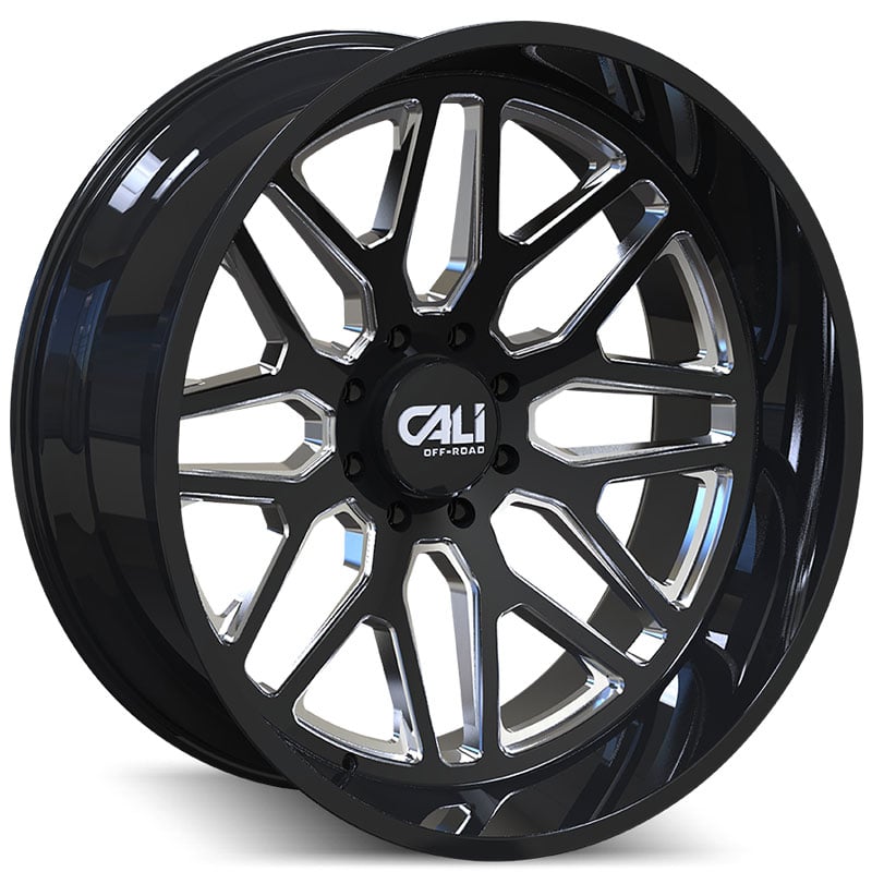 Cali Off-Road Invader 9115  Wheels Gloss Black Milled