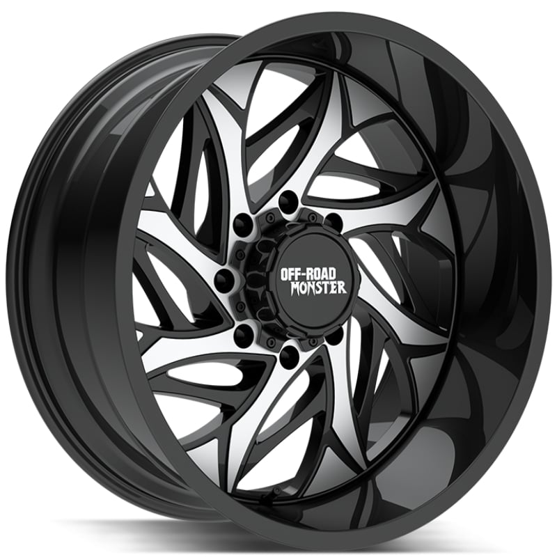 Off-Road Monster M28  Wheels Gloss Black Machined