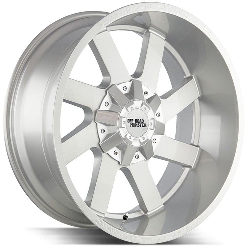 Off-Road Monster M80  Wheels Brushed Face Silver