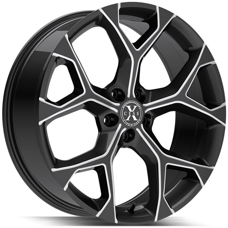 Xcess X05 Flake  Wheels Gloss Black Milled