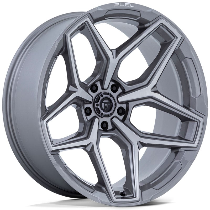 Fuel D854 Flux  Wheels Platinum